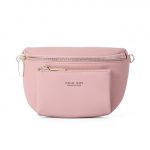 Sac banane en cuir femme - Rose
