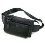 Sac banane en cuir - Noir