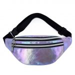 Sac banane femme argenté - Violet