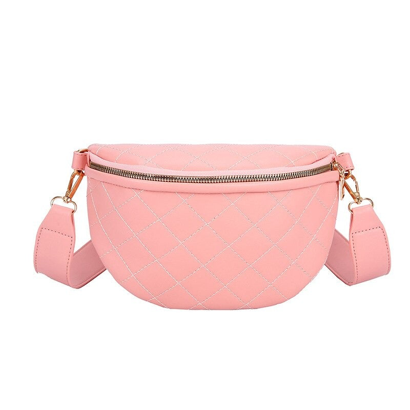 Sac Banane Femme En Toile Cirée - Pochette Chaîne, Sac De Ceinture, Design élégant, Pour Sport Et Voyage