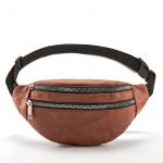 Sac banane femme grande taille - Marron