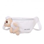 Sac banane peluche - Blanc
