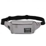 Sac banane rectangulaire homme - Gris