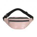 Sac banane simili cuir - Rose