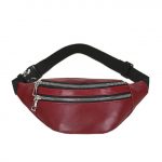 Sac banane simili cuir - Rouge