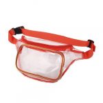 Sac banane transparente - Rouge